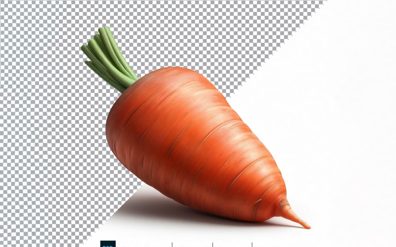Zanahoria Verdura Fresca Fondo transparente 04