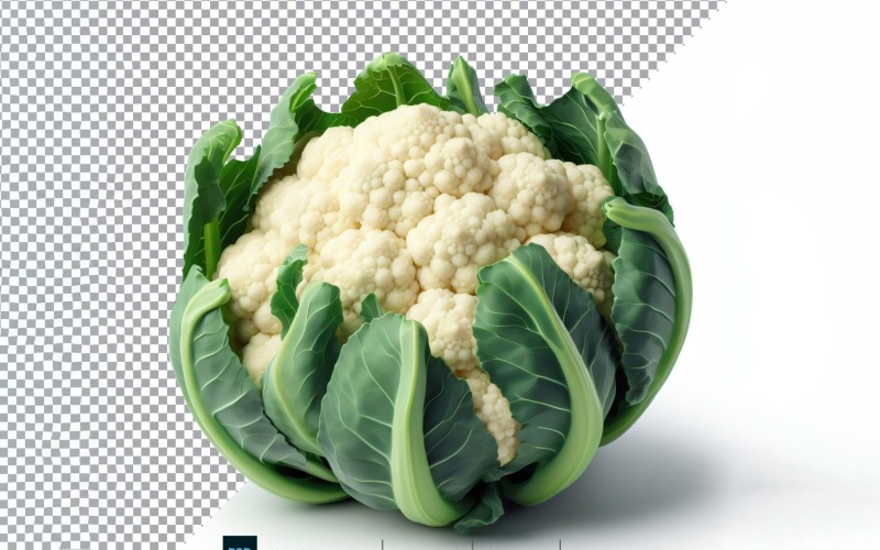 Blomkål färsk grönsak Transparent bakgrund 01