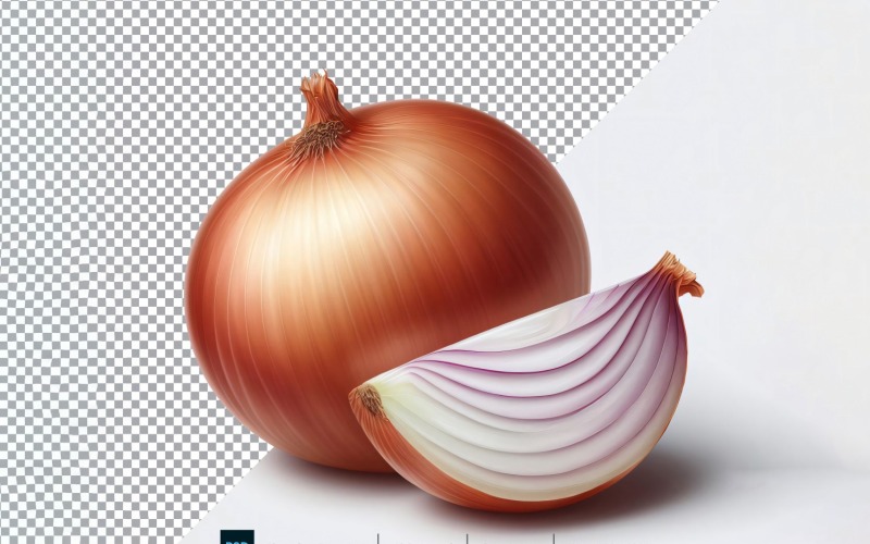 Lök färsk grönsak Transparent bakgrund 04