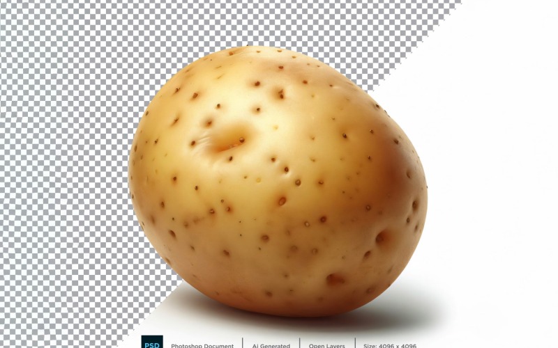 Potatis färska grönsaker Transparent bakgrund 03