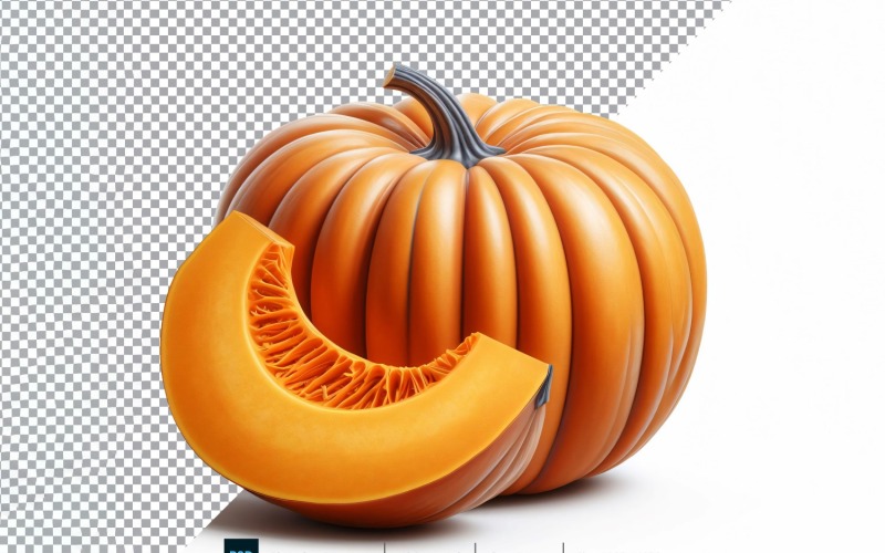 Pumpa färska grönsaker Transparent bakgrund 07