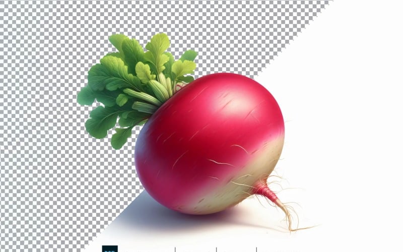 Rädisa färska grönsaker Transparent bakgrund 06