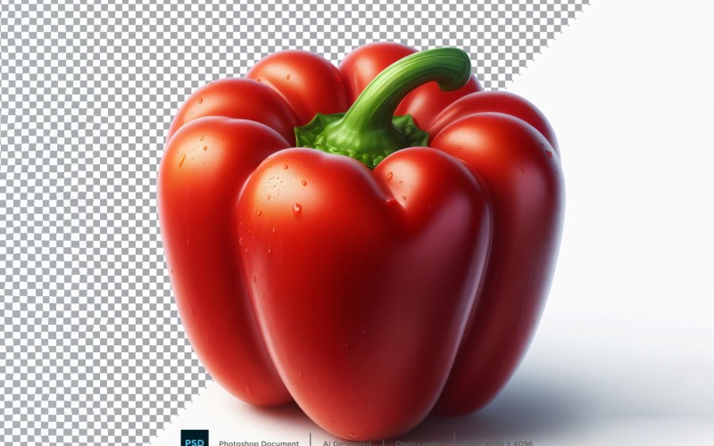 Capsicum färska grönsaker Transparent bakgrund 08