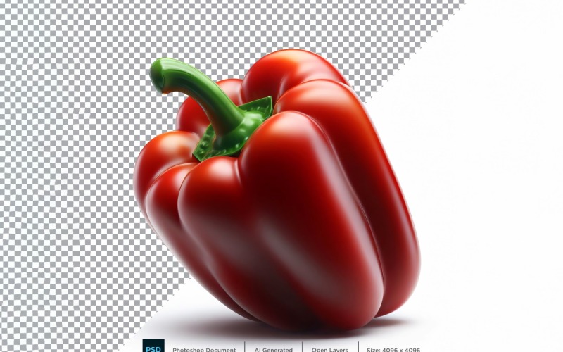 Capsicum färska grönsaker Transparent bakgrund 16