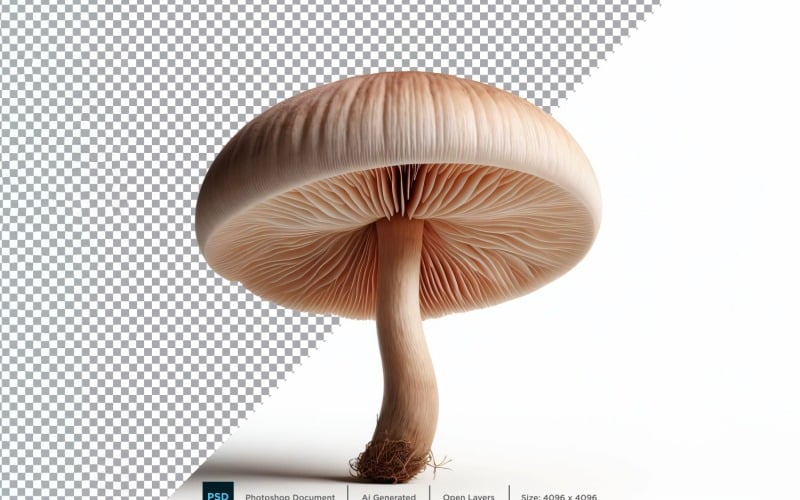 Mushroom Fresh Vegetable Transparent background 08