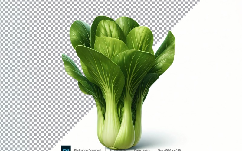 Bok Choy Verdura fresca Sfondo trasparente 08
