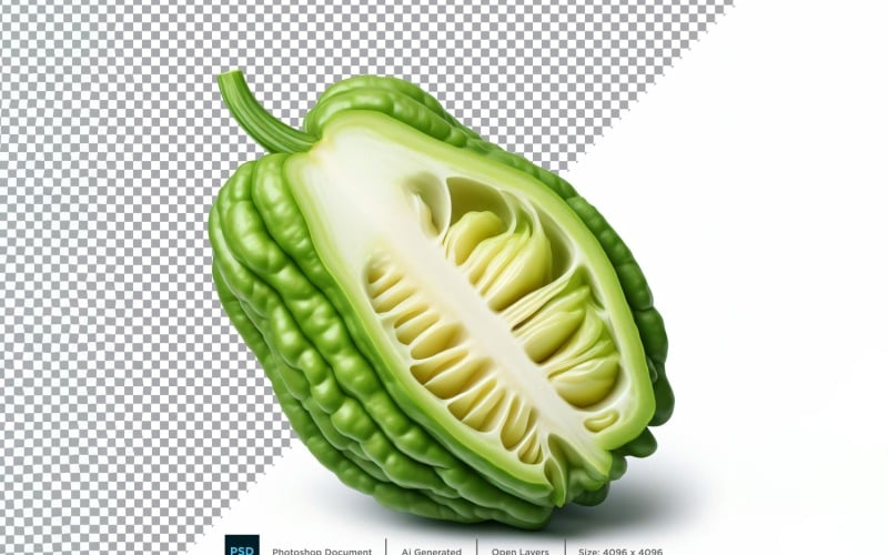 Chayote färska grönsaker Transparent bakgrund 02