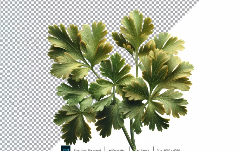 Koriander färska grönsaker Transparent bakgrund 02
