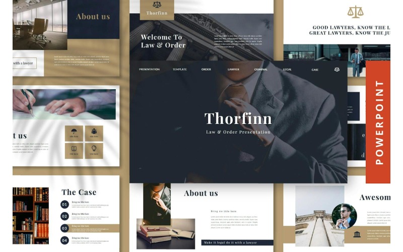 Thorfinn – PowerPoint-Präsentationsvorlage für Anwälte