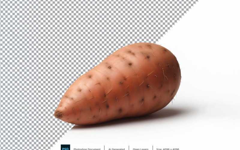 Yam Fresh Vegetable Transparent bakgrund 01