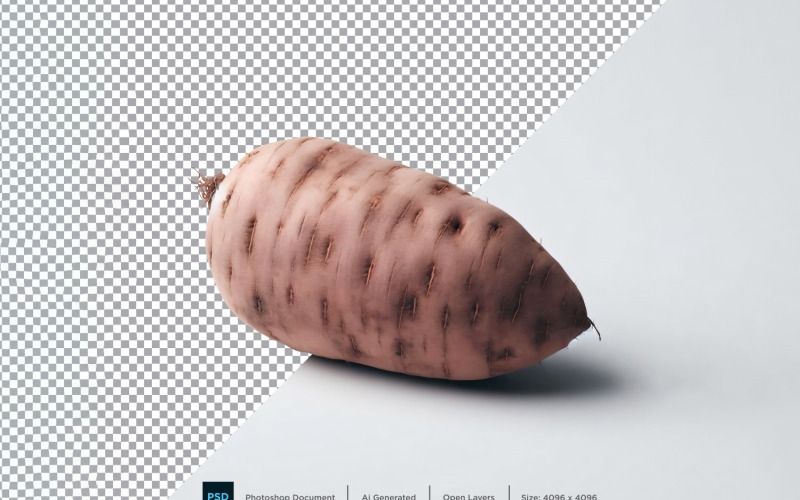 Yam Fresh Vegetable Transparent bakgrund 02