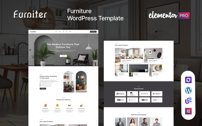 Furniter - Tema de WordPress para fabricación de muebles y decoración de interiores