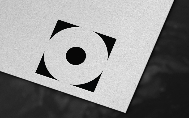 Unik O-bokstavslogotypmalldesign