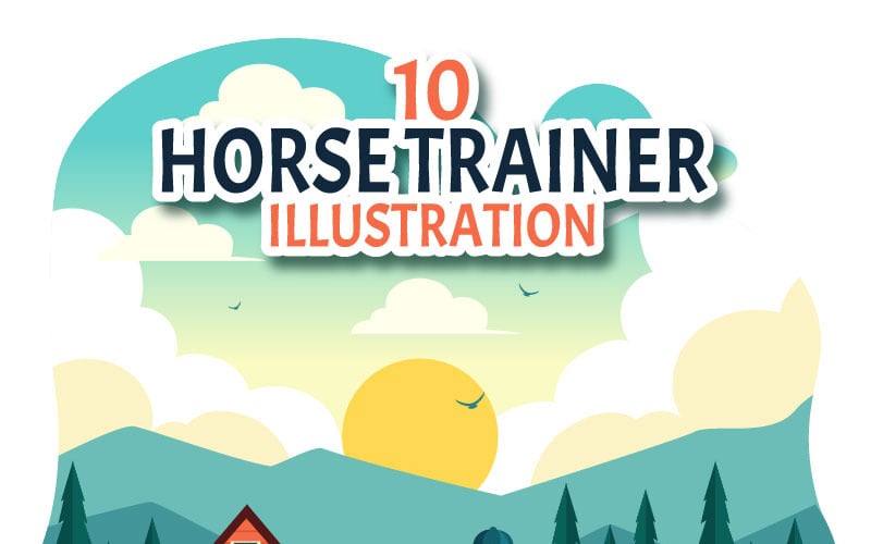 10 Ilustrace Trenér koní