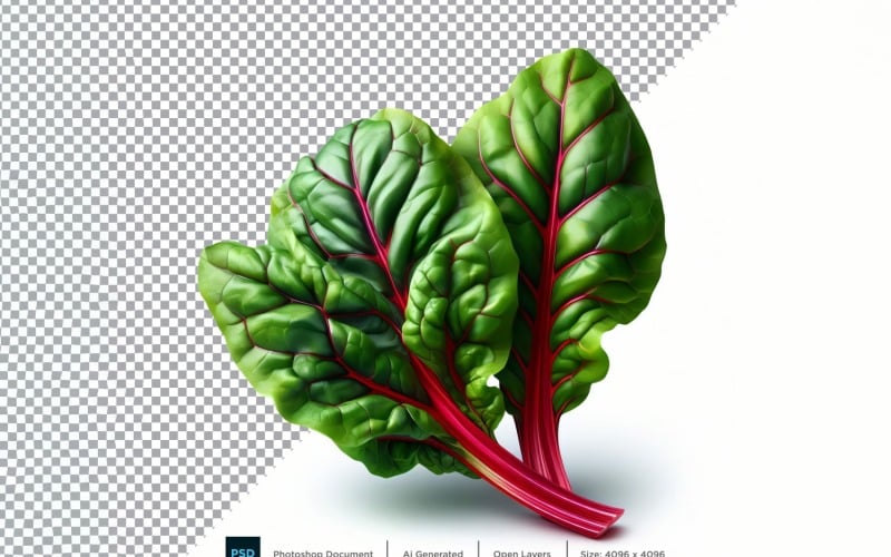 Swiss Chard Fresh Vegetable Transparent background 08