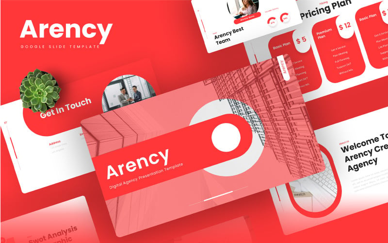 Arency – Modelo de Apresentações Google para Agência Digital