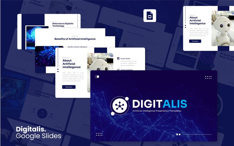 Digitalis – AI Google Slides-mall