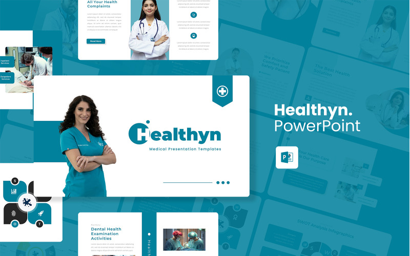 Healthyn – Medicinsk PowerPoint-mall