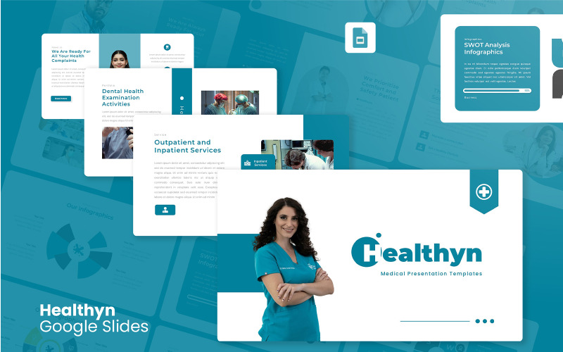 Healthyn – Modelo Médico do Google Slides