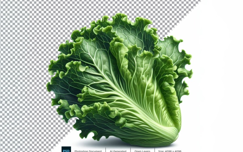 Salat, frisches Gemüse, transparenter Hintergrund 04