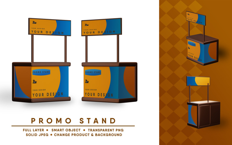 Promo-Stand-Mockup I leicht editierbar