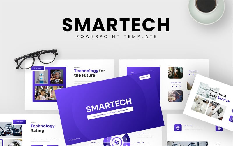 Smartech – Ai PowerPoint-Vorlage