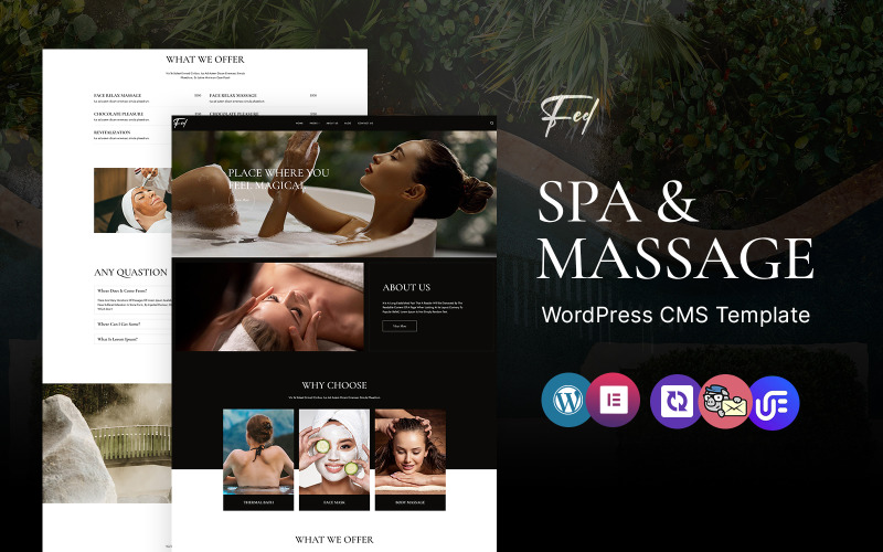 Feel - Tema WordPress Elementor para spa y bienestar