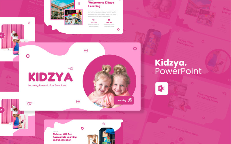 Kidzya - Modèle PowerPoint de l'Académie pour enfants