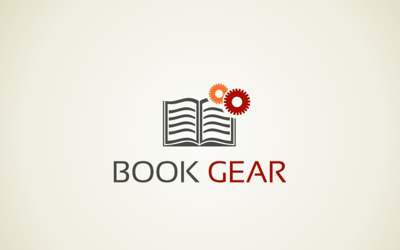 Logo sotto forma di libro per il sito web e l'applicazione
