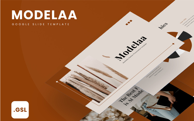 Modelaa - Modello di diapositive Google di moda estetica