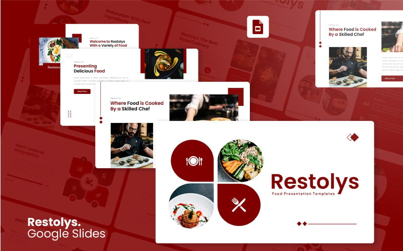 Restolys – Food Google Slides sablon