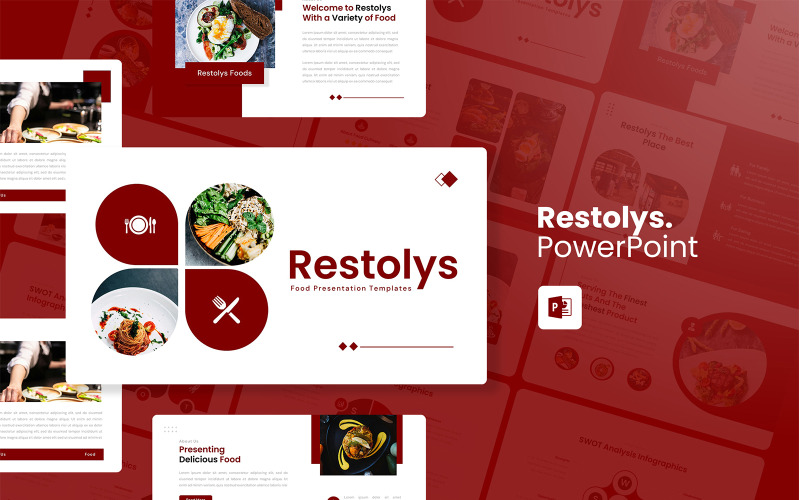 Restolys – Modèle PowerPoint alimentaire