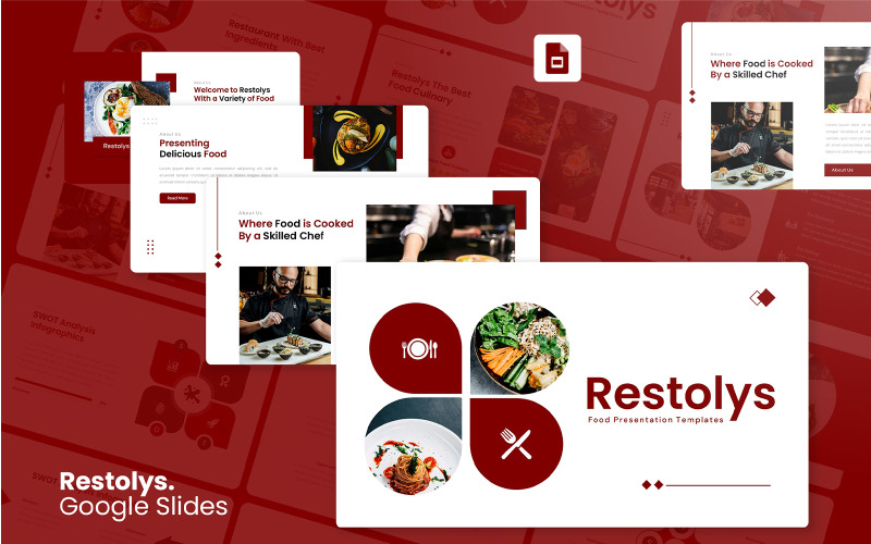 Restolys - Modello di presentazioni Google per alimenti