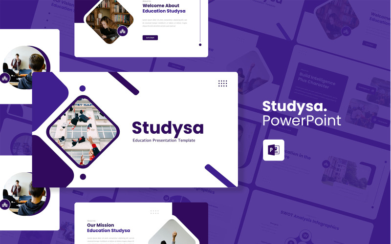 Studysa - Utbildning PowerPoint-mall