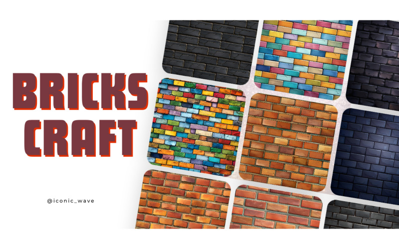BrickCraft 32 cihel textury pozadí