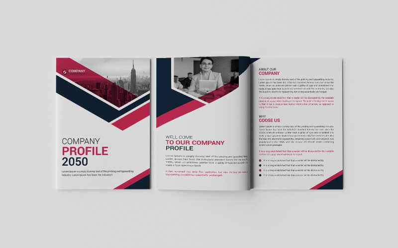 Modello di progettazione brochure aziendale creativo e moderno