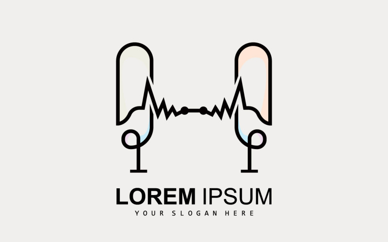 Radio Podcast Logotyp Mikrofon IllustrationV7