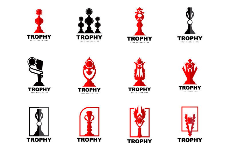 Trophy Logo Sport Tournament Cup DesignV1