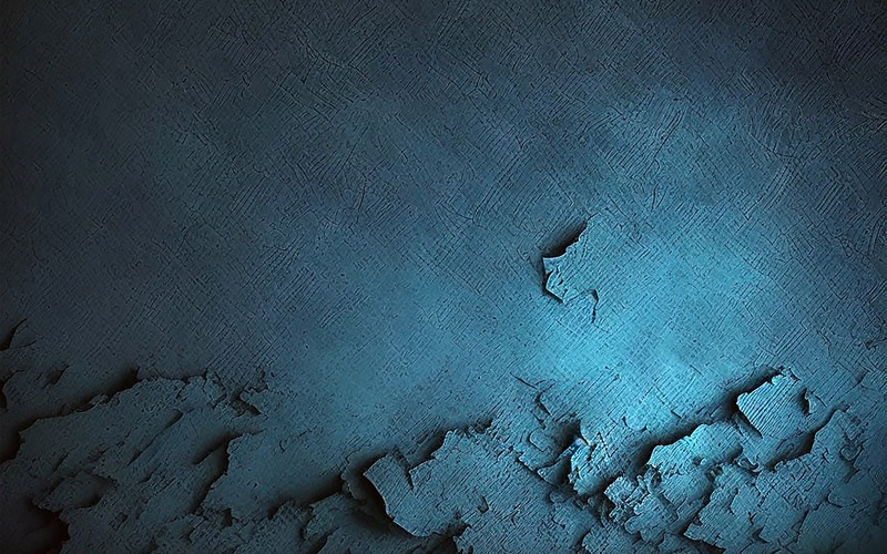 Blaue Wandmuster-Hintergrundbilder_Zerstörung blaue Wandhintergrund_desrt strukturierter Wandhintergrund