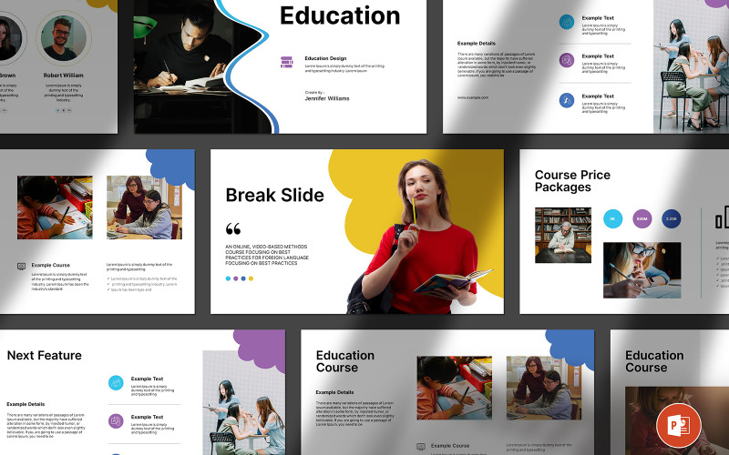 Modèle de présentation PowerPoint de carrière en éducation