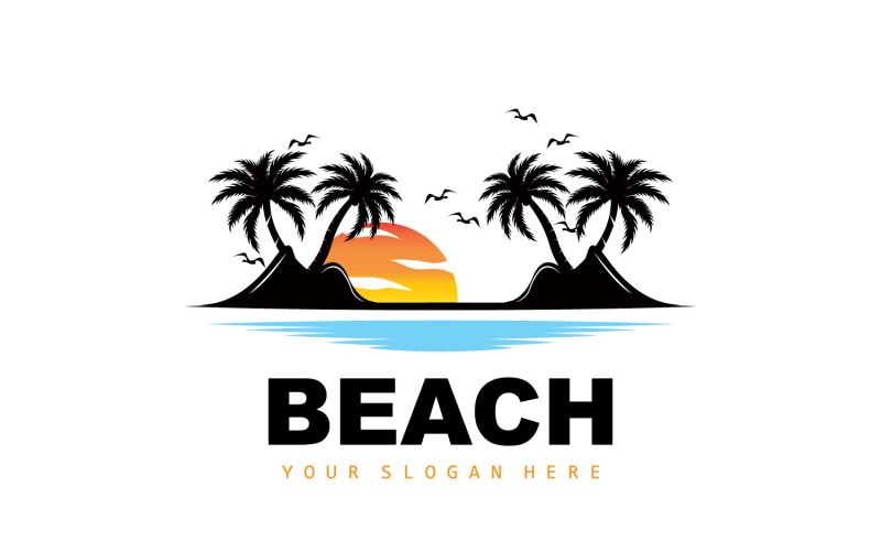 Palma Logo Beach Summer DesignV17