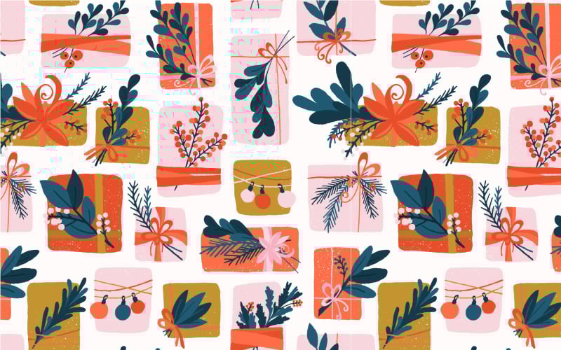 Geschenkdoos naadloos patroon