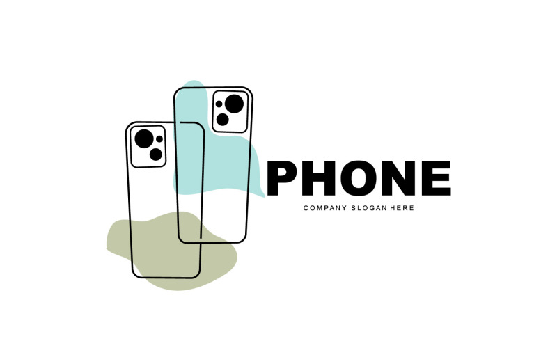 Smartphone Logo Vector Moderne telefoon DesignV12