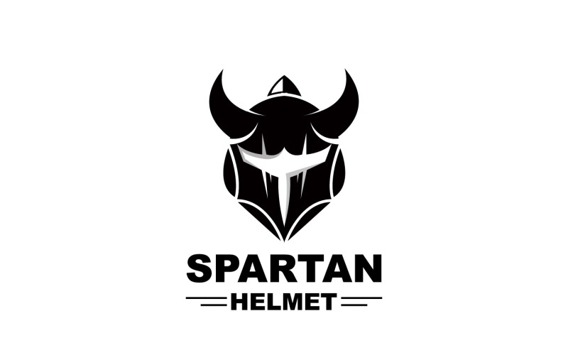 Logo Spartiate Silhouette Vectorielle Chevalier DesignV2