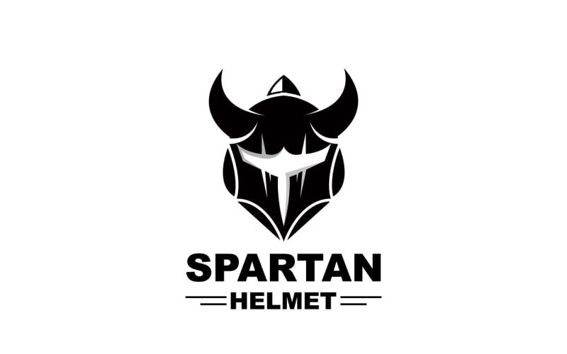 Spartaans Logo Vector Silhouet Ridder DesignV2