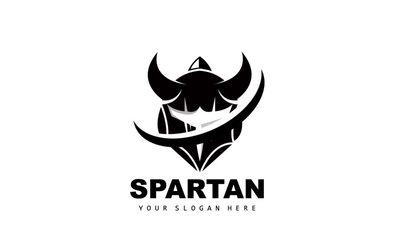 Spartan Logo Vector Silhouette Chevalier DesignV19