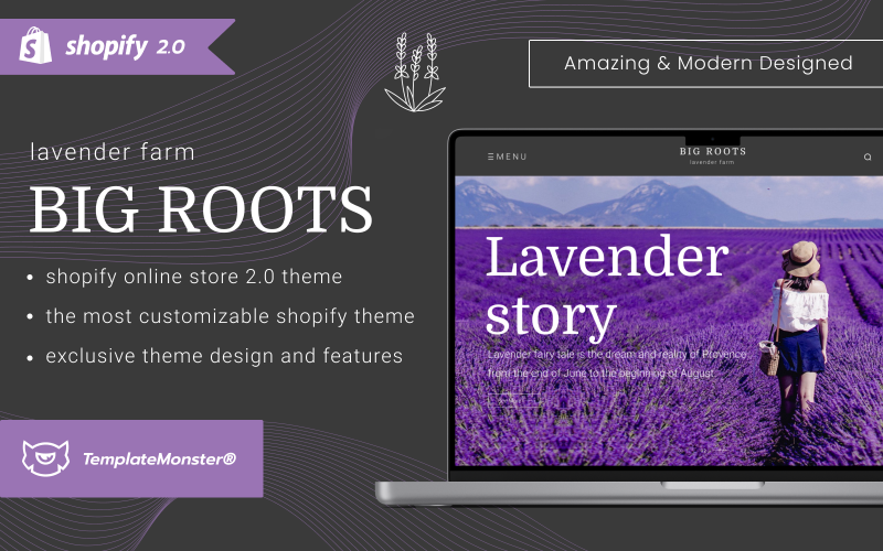 Big Root - Kwiaciarnia, Dekoracje, Kwiaty, Uroczystości z okazji prezentów, Sklep Art Shopify 2.0
