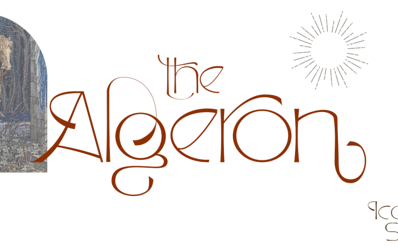Алджерон | Эстетический шрифт