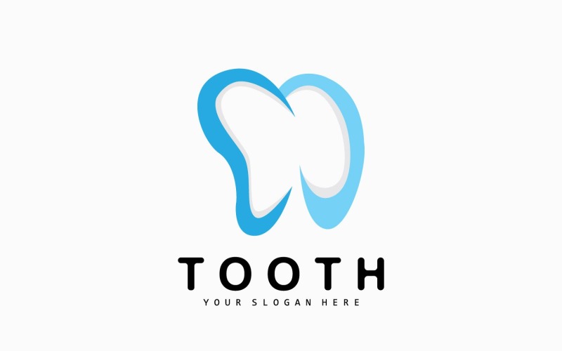 Logo del dente Salute dentale VectorV7