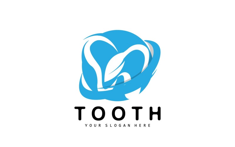 Логотип зуба Dental Health VectorV10